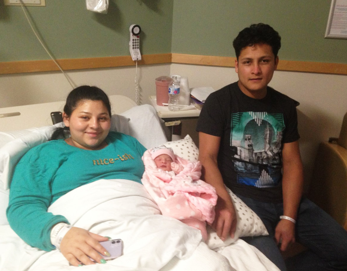 The first Rhode Island baby born to welcome in the new decade at Women and Infants Hospital was Stephania Michelle Escobar Orellana, daughter of Katerin Oviedo Orellana, and Luis Escobar, of Providence, weighing 6 pounds, 5 ounces, their first child.